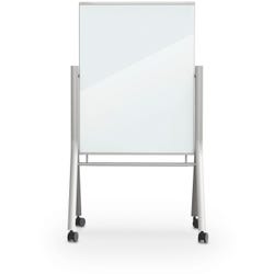 MooreCo Visionary Curve - White Colored Glass Whiteboard, Item Number 1595173