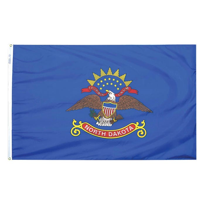Annin North Dakota State Flag, Nylon, Indoor, 3 x 5 Feet