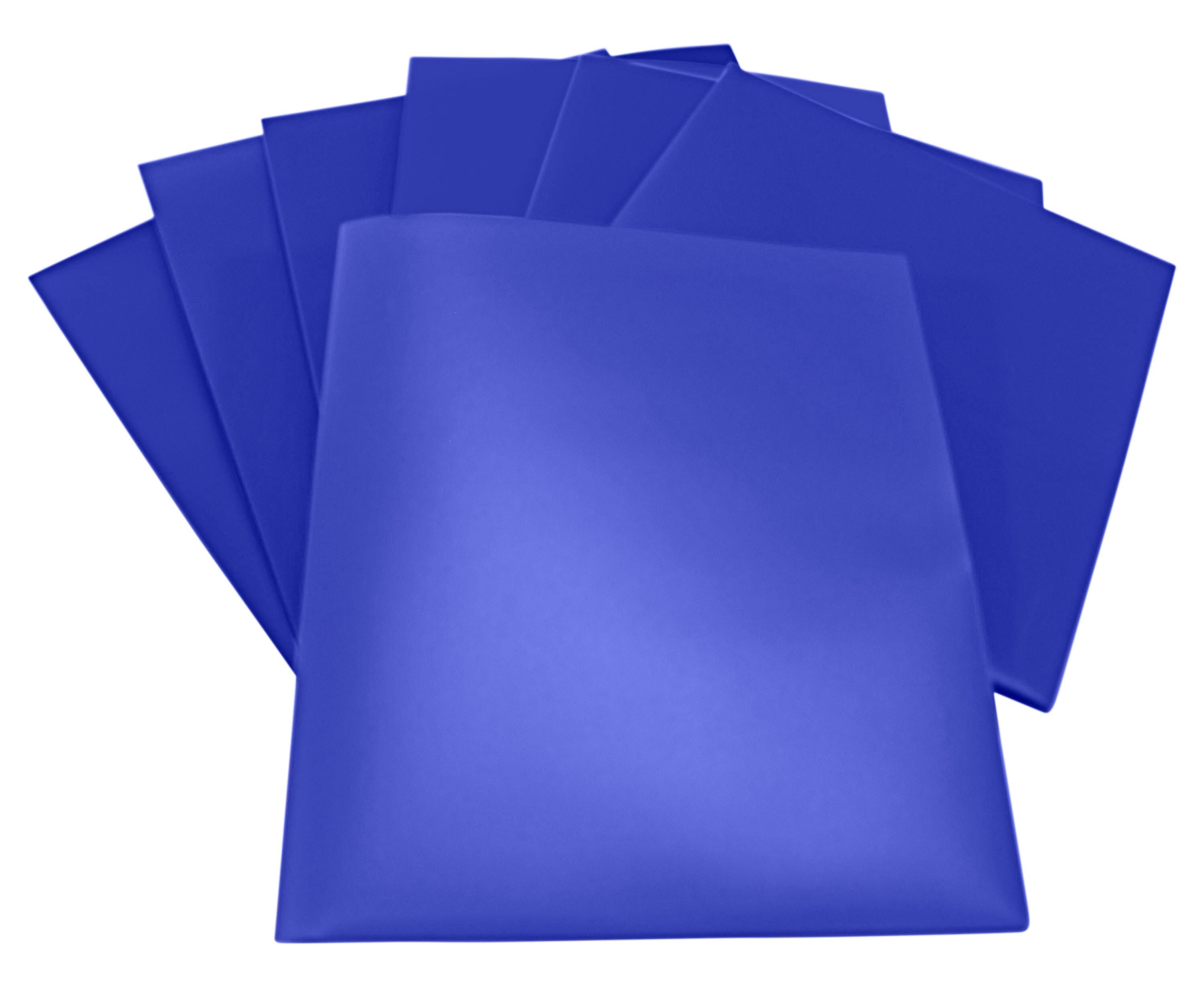 School Smart 2-Pocket Poly Folders, Blue, Pack of 25 Item Number 2019621