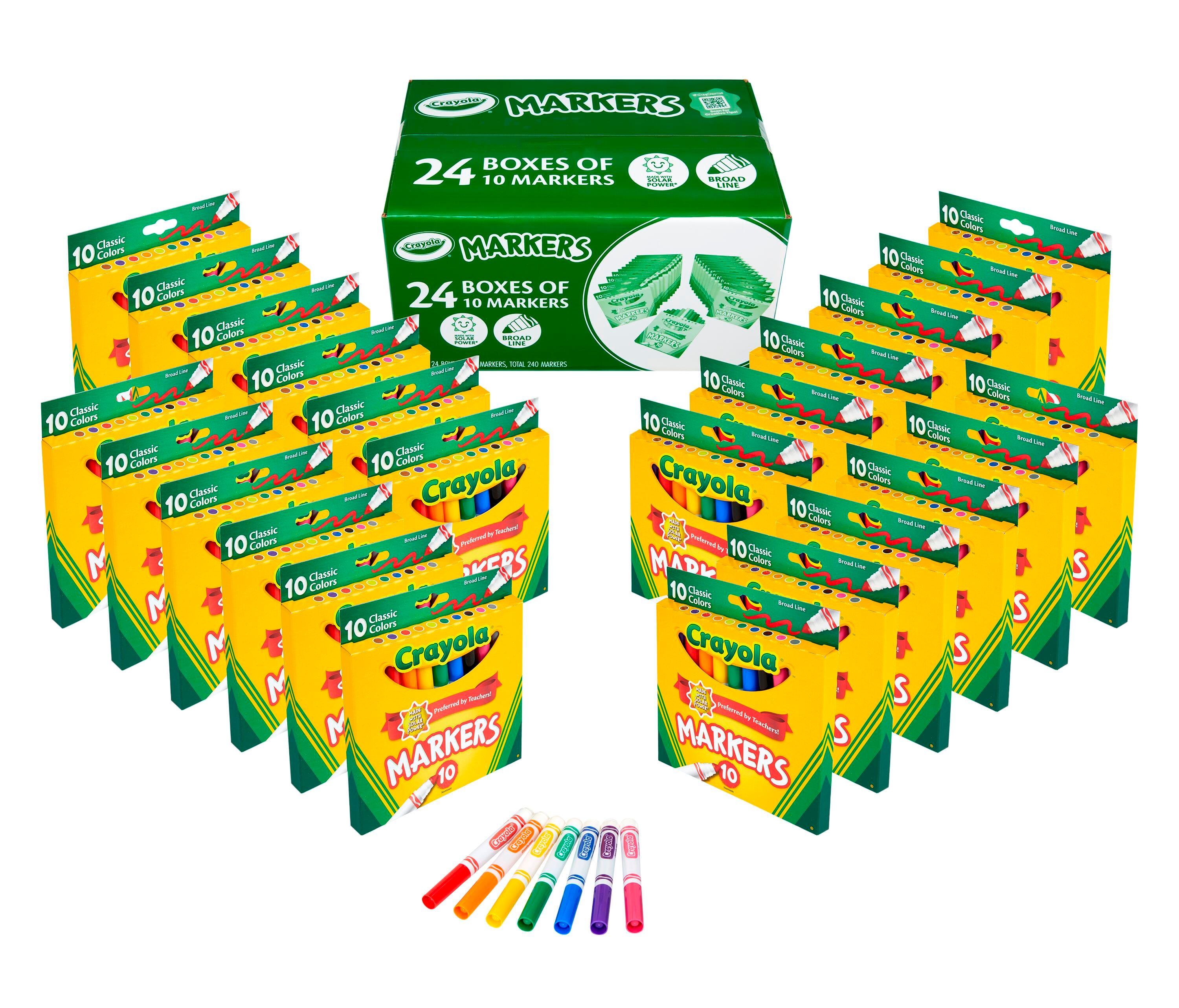 Image for Crayola Broad Line Marker Classpack, 24 Boxes from School Specialty