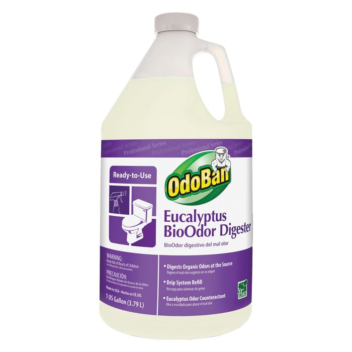 OdoBan Eucalyptus BioOdor Digester Refill, Eucalyptus, 64 Ounce, Purple