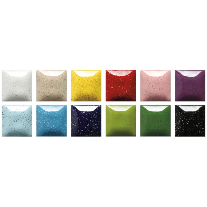 Mayco Speckled Stroke & Coat Glaze, Pint, Assorted Colors, Set of 12