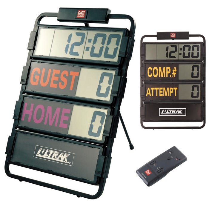 Ultrak Multi-Sport Scoreboard and Timer, 20 x 30 Inches