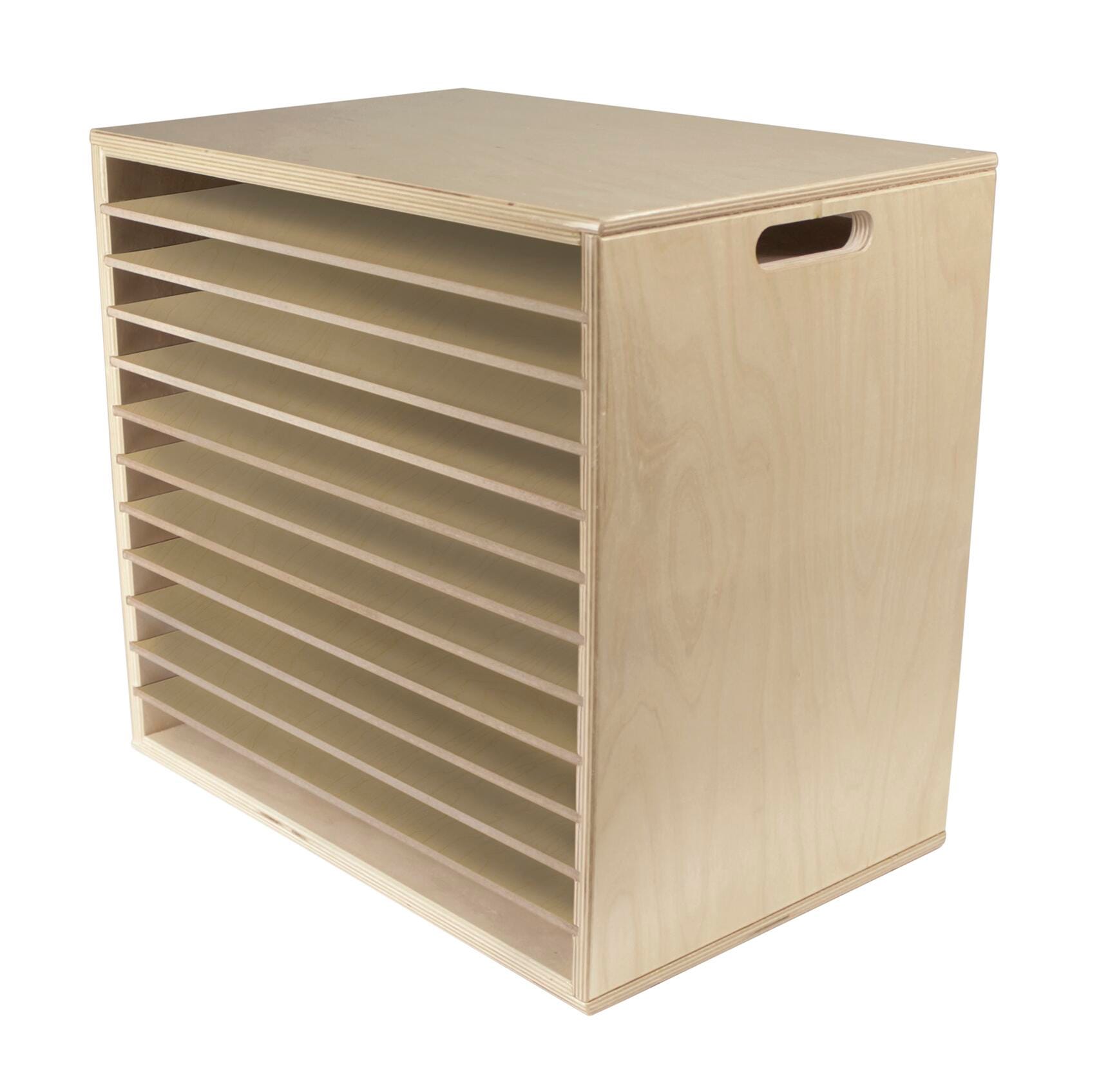 Childcraft Large Wooden Puzzle Storage Rack, 18 x 11-3/4 x 16-1/4 Inches, 12 Shelves 249534