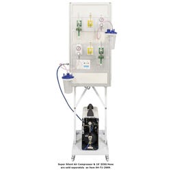Amico Functional Mobile Semi-Private Vertical Headwall with Floor Stand and Accessories