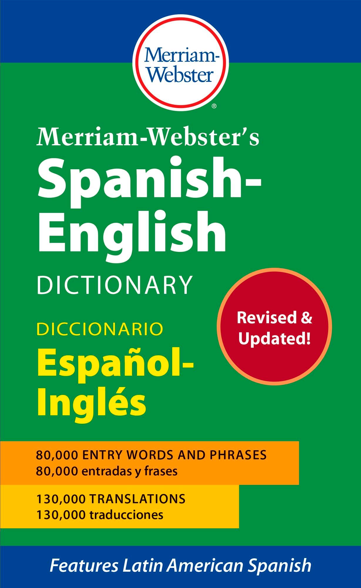 Merriam-Webster’s Spanish-English Dictionary, Mass-Market Paperback, Item Number 2090543