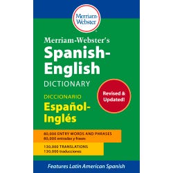Merriam-Webster’s Spanish-English Dictionary, Mass-Market Paperback, Item Number 2090543