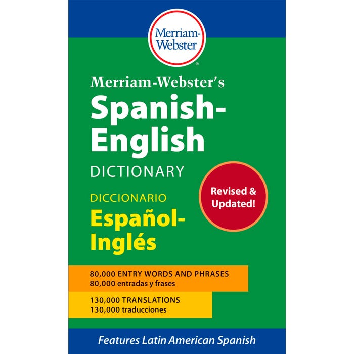 Merriam-Webster’s Spanish-English Dictionary, Mass-Market Paperback