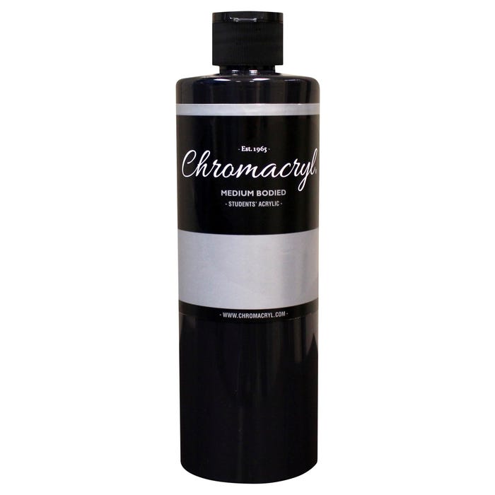 Chromacryl Students' Acrylics, Black, Pint