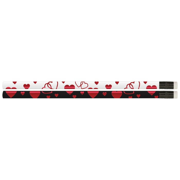 Musgrave Pencil Co. Hearts Noir Pencils, Pack of 12