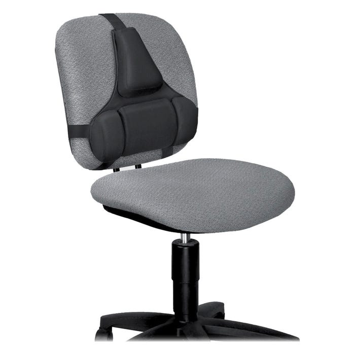 Fellowes Adjustable Memory Foam Backrest, 14-1/2 x 2 x 15 Inches, Black