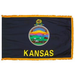 Annin Kansas State Flag, Nylon, Indoor, 3 x 5 Feet