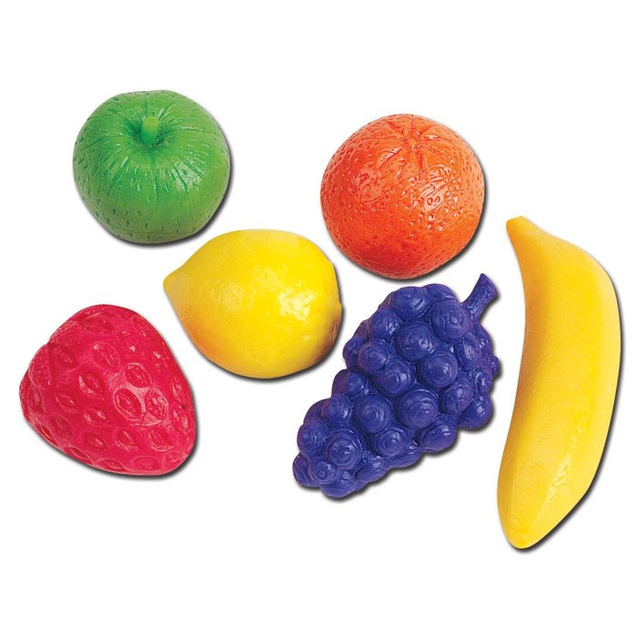 Learning Resources Fruity Fun Counters, 6 Fruits, Set of 108