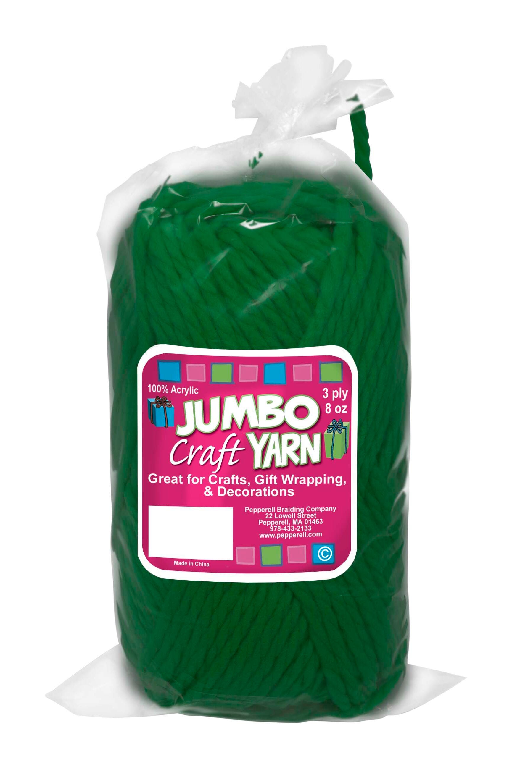 Pepperell Jumbo Roving 3 Ply Yarn, Dark Green, 8 oz 2132746