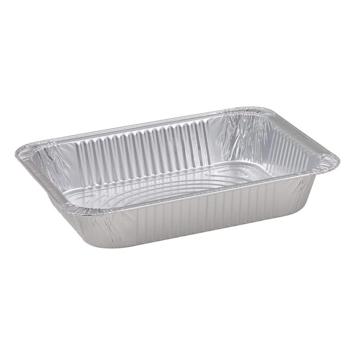 Empress Half Size Steam Pans, Deep, 12-1/2 x 10-1/2 x 2-1/2 Inches, Pack of 100