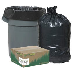 Webster Industries Heavy-Duty Recycled Can Liners, 7 to 10 Gallon, Black, Pack of 500
