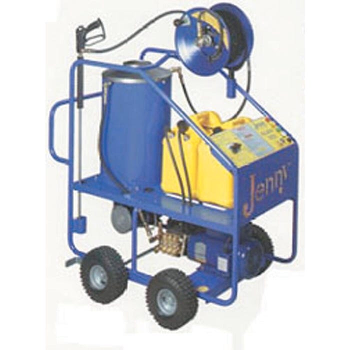 Jenny Burner Oil Fired Hot Pressure Washer, 5 HP, 2000 psi, 4.5 gpm Flow, Stainless Steel