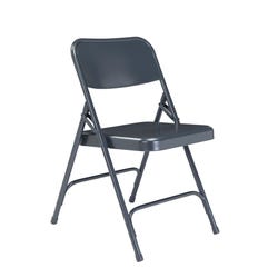 National Public Seating 200 Premium Folding Chair, 18 ga Steel Frame, 18-1/4 x 20-1/4 x 29-1/2 Inches, Char Blue, Set of 4, Item Number 2051251