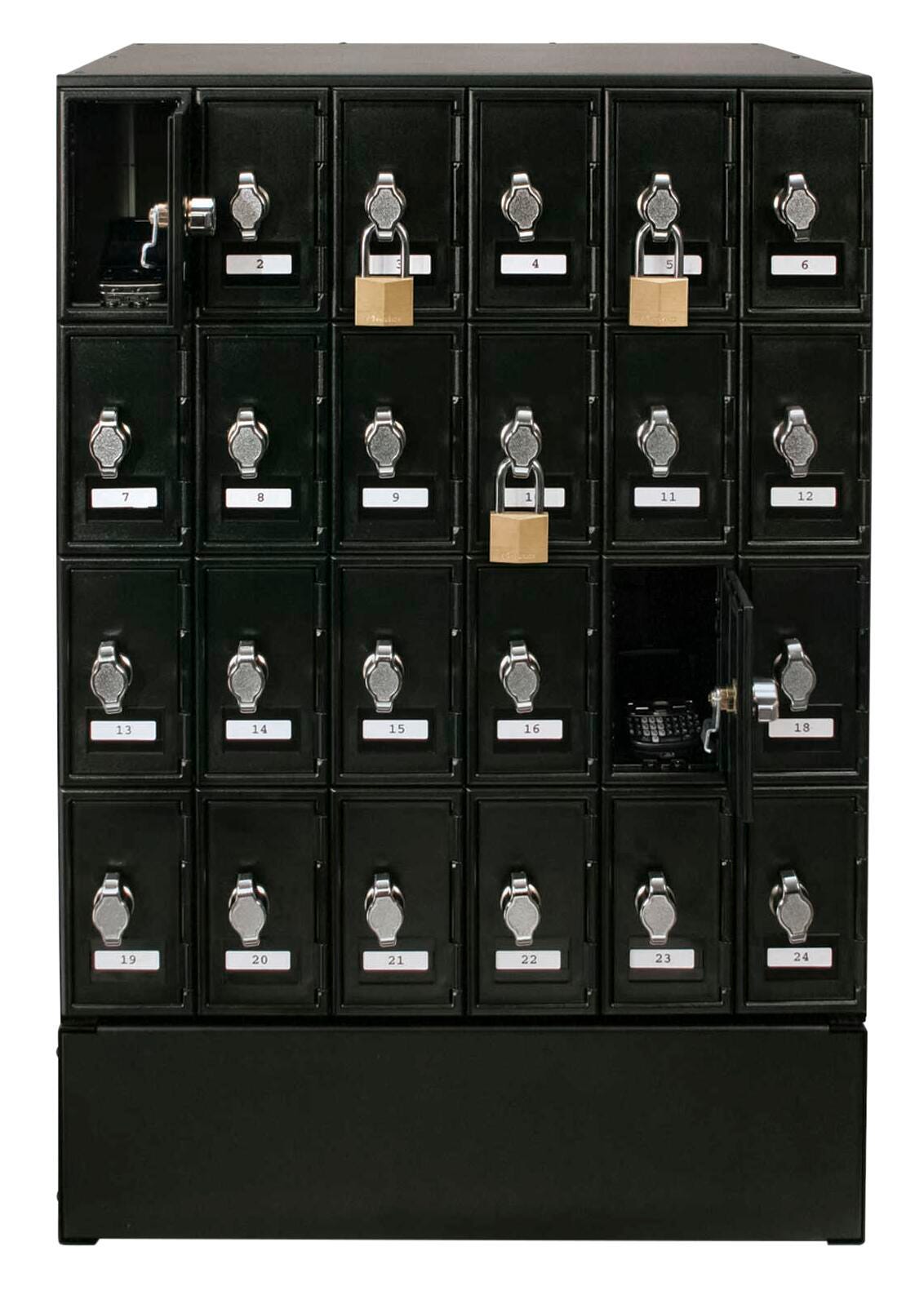 Image for United Visual Products 24 A Size Door Hasp Lock Cell Phone Locker With Base from School Specialty