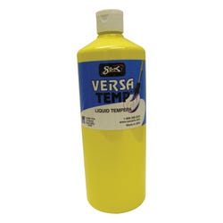 Sax Versatemp Heavy-Bodied Tempera Paint, 1 Quart, Primary Yellow 1440707