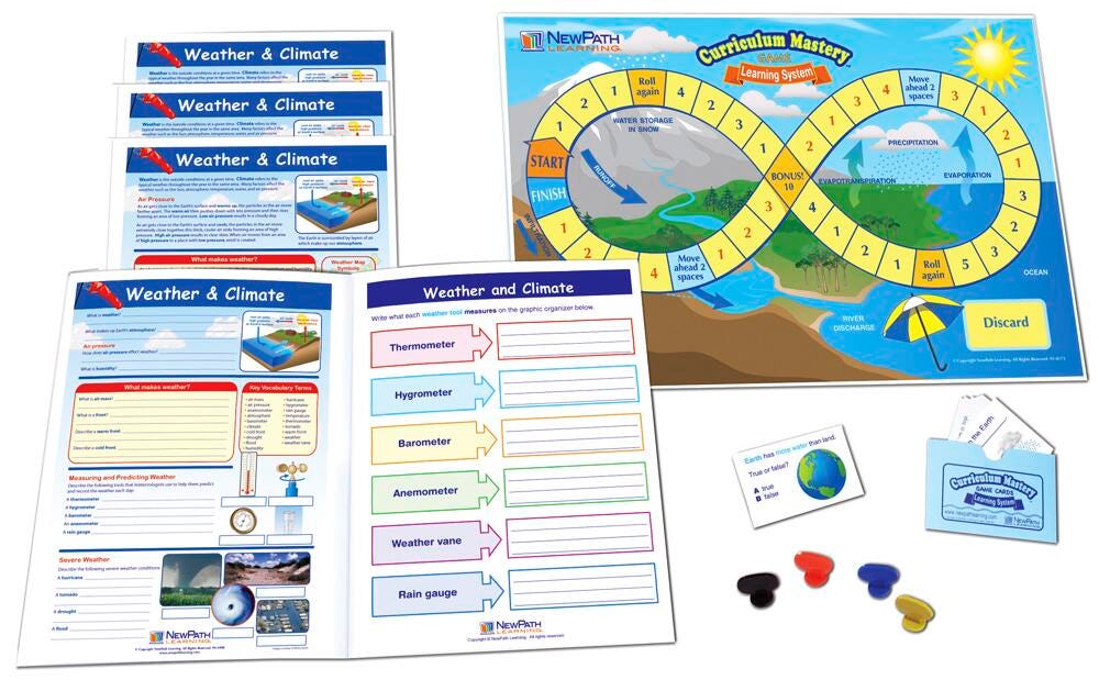 Image for NewPath Learning Weather & Climate Learning Center Game, Grades 3 to 5 from School Specialty