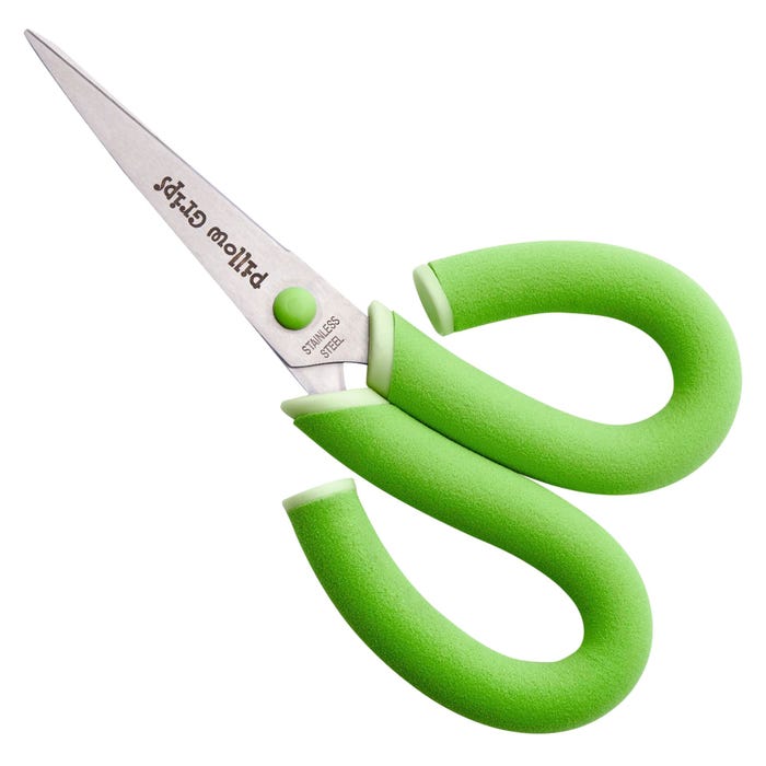It's Academic Pillow Grips Scissors, 8 Inches, Green