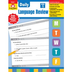 Image for Evan-Moor Daily Language Review, Grade 1 from School Specialty
