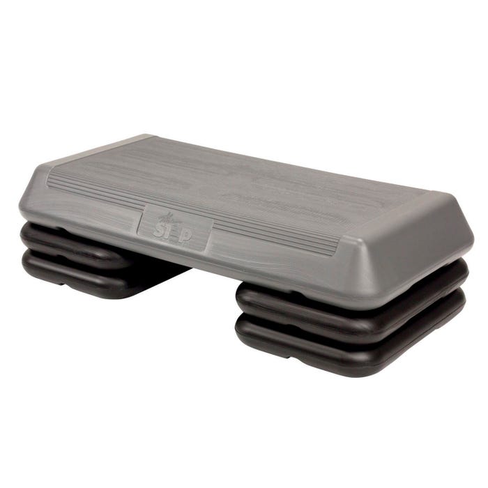 The Original Fitness Step with Support Blocks, Silver/Black