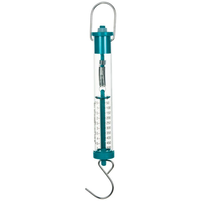 Eisco Labs Newton Force Meter Spring Scale, Max Capacity of 500 Grams/5 Newtons
