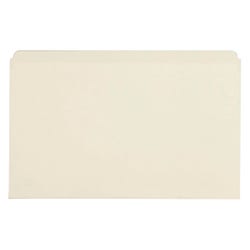 Business Source File Folder, Legal Size, Straight Cut, Manila, Pack of 100