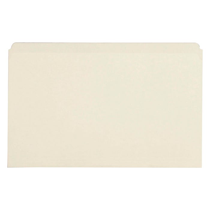 Business Source File Folder, Legal Size, Straight Cut, Manila, Pack of 100