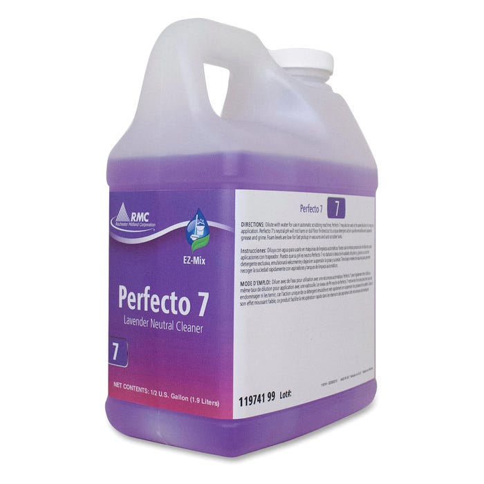 RMC Perfecto 7 Lavender Neutral Cleaner, 1/2 Gallon, Lavender Scent, Pack of 4