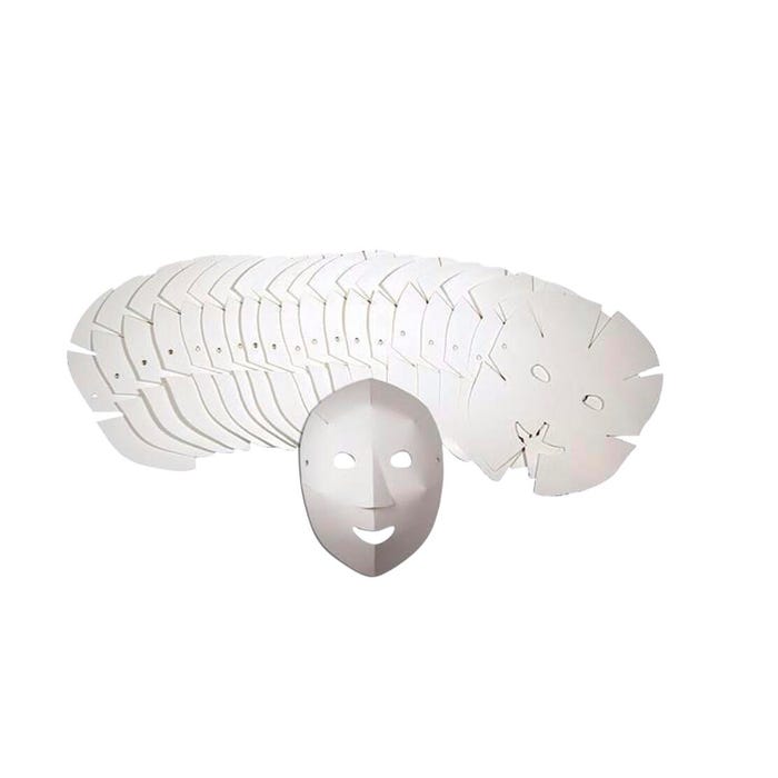 Roylco Folding Fun Masks, 8-1/4 x 10-1/2 Inches, Pack of 40