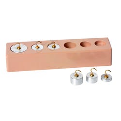 United Scientific Hooked Weight, Set of 6, Aluminum, Item Number 2094357