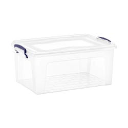 Superio Brand Deep Plastic Storage Container, 16 Quart, Clear 2133557