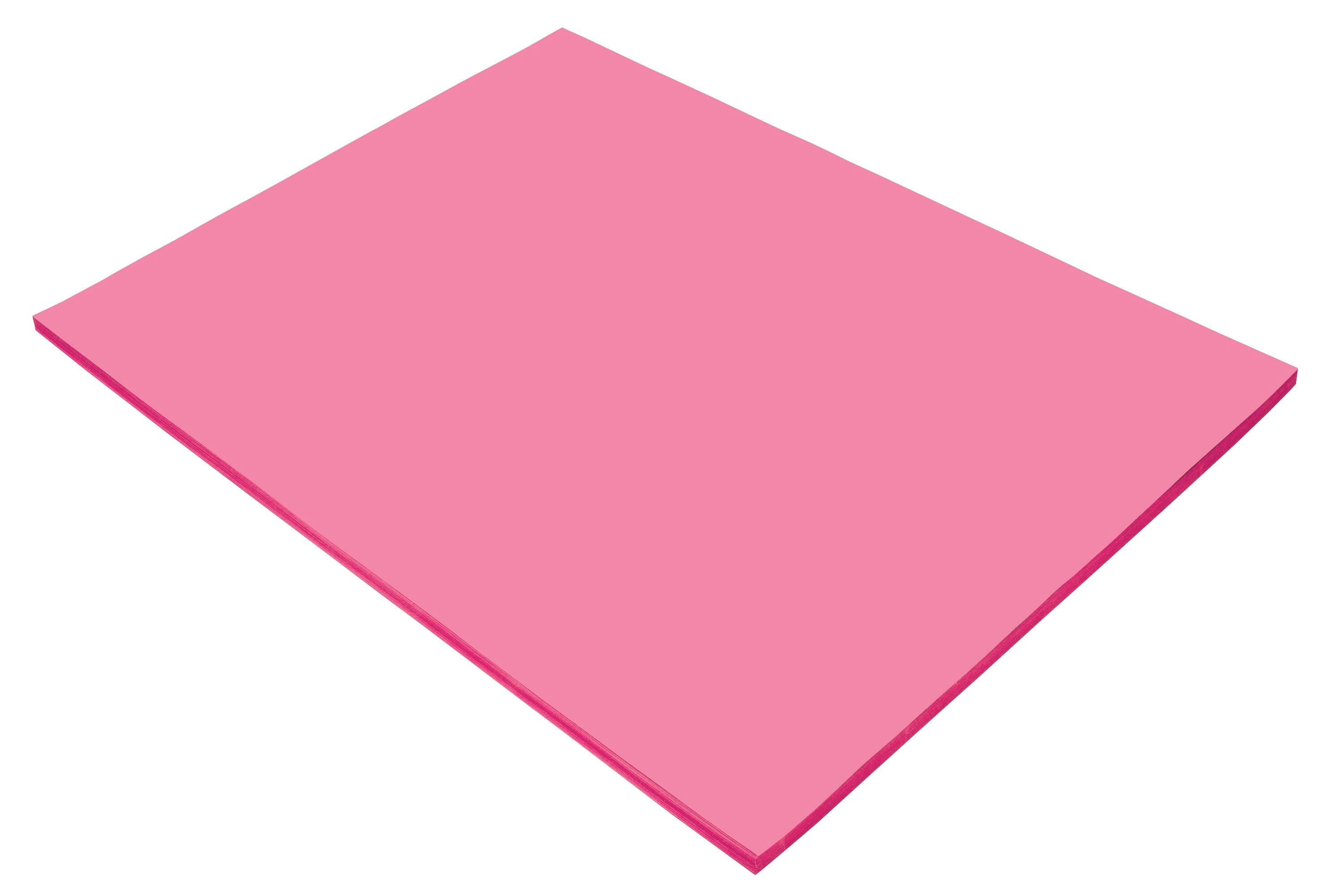Tru-Ray Sulphite Construction Paper, 18 x 24 Inches, Shocking Pink, 50 Sheets, Item Number 055245