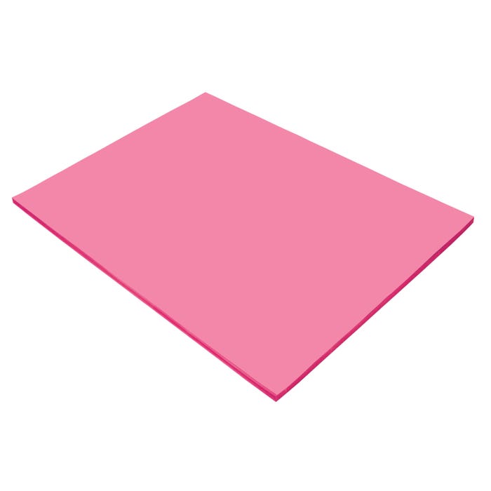 Tru-Ray Sulphite Construction Paper, 18 x 24 Inches, Shocking Pink, 50 Sheets
