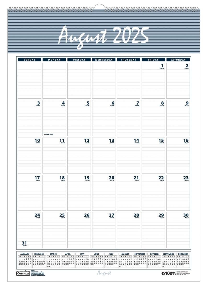 House of Doolittle, Bar Harbor, Academic Wall Calendar, 12 Months, August 2025-July 2026, 15-1/2 x 22 Inches 2150942