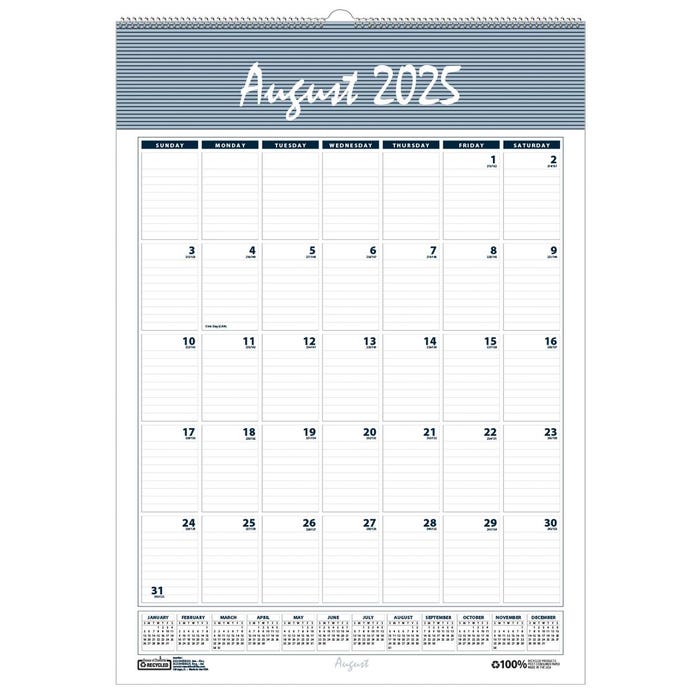 House of Doolittle Academic Wall Calendar, August 2025-July 2026, 15-1/2 x 22 Inches, Bar Harbor