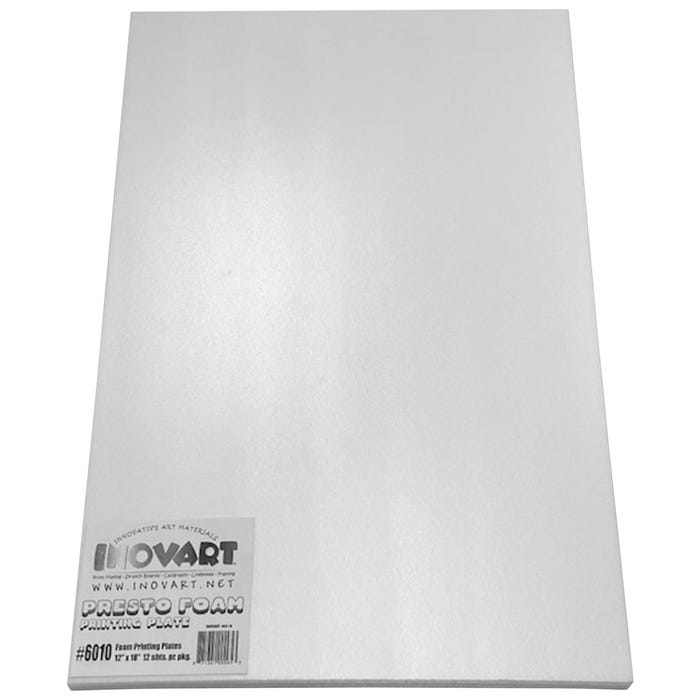 Inovart Presto Foam Printing Plates, 12 x 18 Inches, Pack of 12