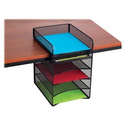 Safco Onyx Horizontal Hanging Mesh Organizer, 10-1/4 x 12-3/8 x 14-3/8 Inches, Black 1574941