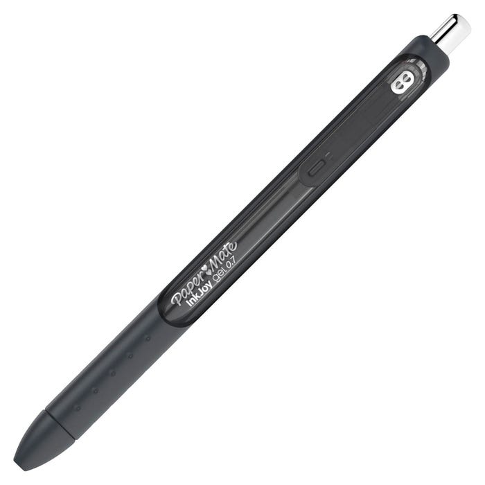 Paper Mate InkJoy Retractable Gel Pens, Medium Point, 0.7 mm, Black, Pack of 12