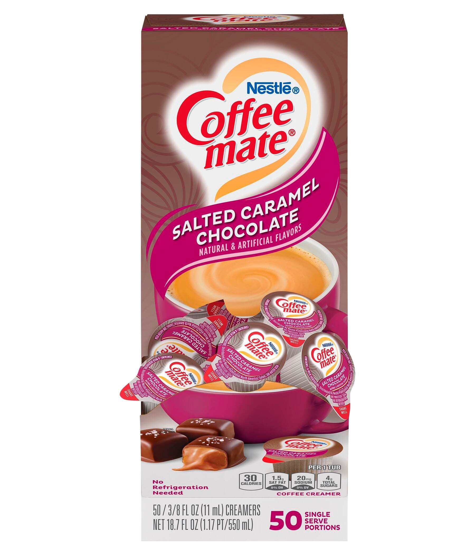 Coffee-mate Salted Caramel Choc. Creamers -- Coffee-Mate Salted Caramel Chocolate Liq Creamer, Item Number 2007212