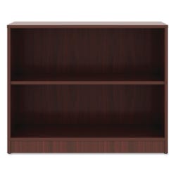Image for Lorell Laminate 2 Shelf Bookcase, 36 x 12 x 29-1/2 Inches, Mahogany from School Specialty