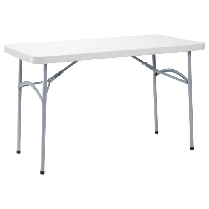 National Public Seating BT2000 Series Folding Table, 48 x 24 x 29-1/2 Inches, Speckled Grey