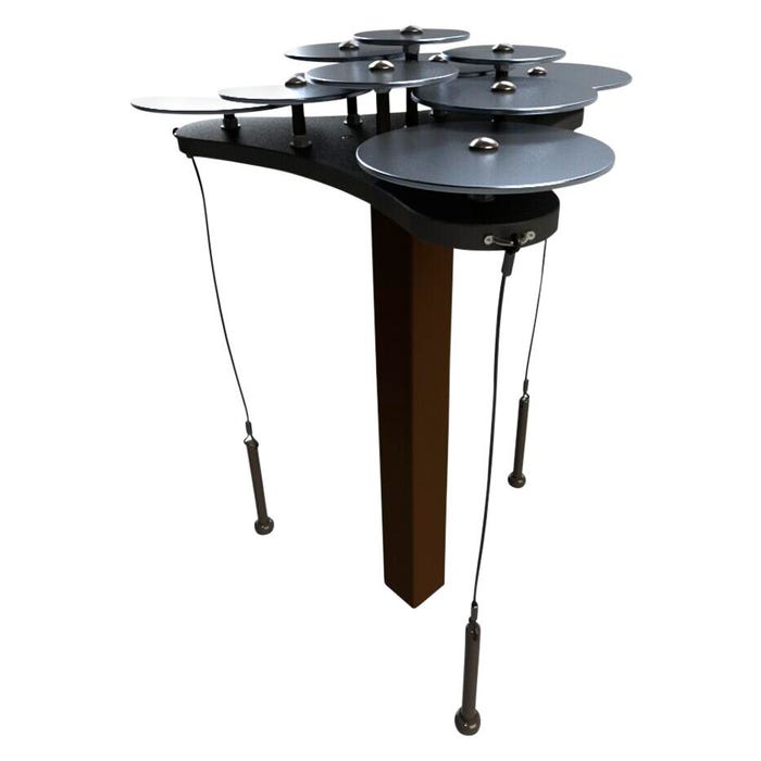 Freenotes Harmony Park Lily Pad Bells Playground Park, In-Ground Mount, 48 x 26 x 15 Inches