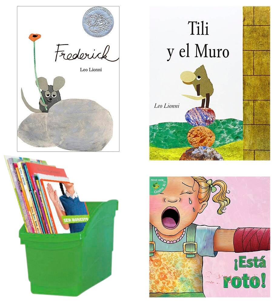 Achieve It! Spanish SEL Growth Mindset Mindfulness Read-Alouds, Independent & Buddy Books, Grade K to 1, Book Set, Item Number 2096656