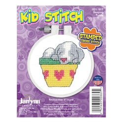 Stamped Cross Stitch Kit, Puppy