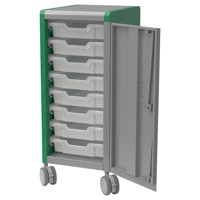 Classroom Select Geode Medium Cabinet, Single Wide, 8 Tote Trays