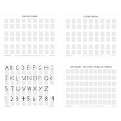 Handwriting Without Tears Block Paper - 8 1/2 x 11 inches - Set of 105 Sheets - Gray